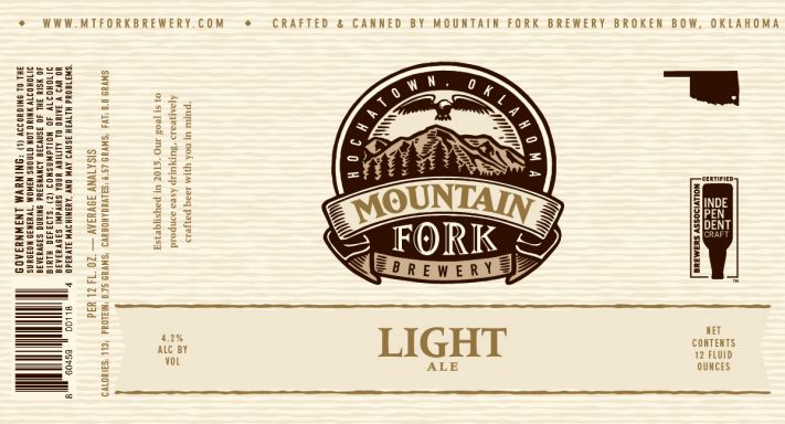 Logo for: Mountain Fork Light - Light Ale