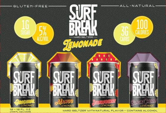 Logo for: Surf Break Hard Seltzer Lemonade - Black Cherry