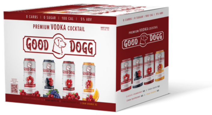 Logo for: Good Dogg Vodka Cranberry Cocktail Variety Pack