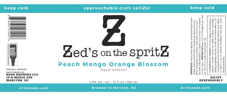 Logo for: Zed's on the spritZ--Peach Mango Orange Blossom