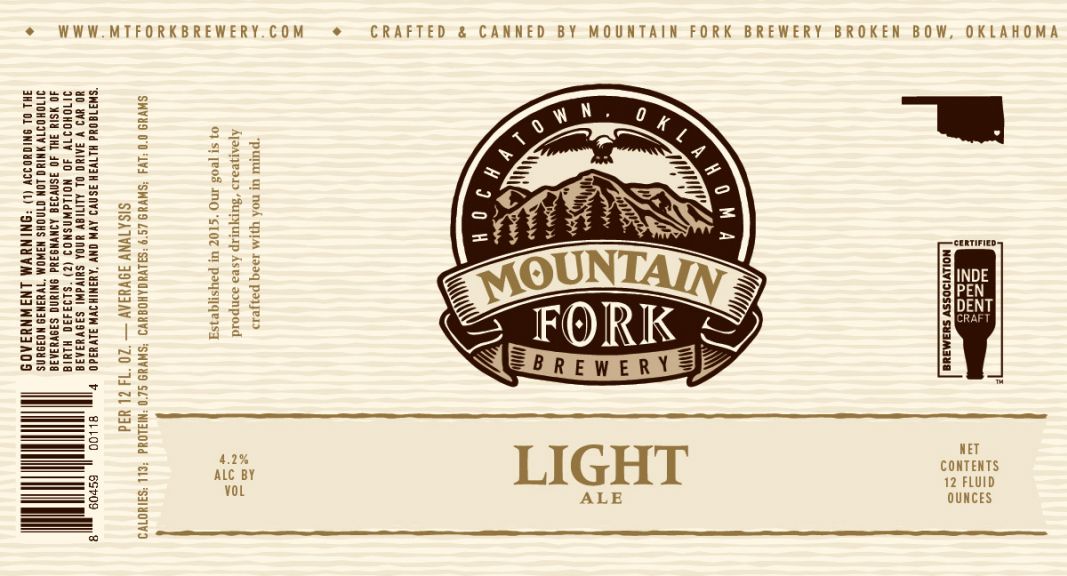 Photo for: Mountain Fork Light - Light Ale