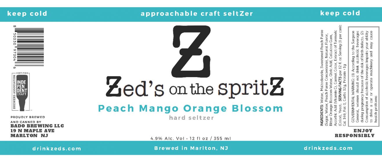 Photo for: Zed's on the spritZ--Peach Mango Orange Blossom